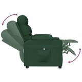  Električni naslonjač od tkanine tamnozeleni | shoptok.hr