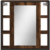  Kupaonski ormarić s ogledalom boja hrasta 60x16x60 cm drveni | shoptok.hr