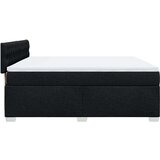 vidaXL Box spring postelja z vzmetnico črna 180x200 cm blago | Shoptok.si
