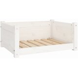  Krevet za pse Bijeli 65,5x50,5x28 cm Masivni borov drvo | shoptok.hr