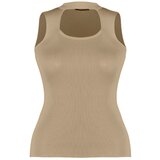 Trendyol Curve Plus Size Blouse - Beige - Fitted Cene