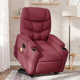 The Living Store Električni masažni naslanjač s funkcijo vstajanja vinsko rdeč - Električni Masažni Naslanjač S Funkcijo Vstajanja, (21572698) | Shoptok.si