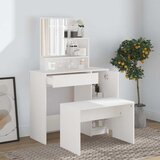  Set toaletni stolić boja bijeli 86,5x35x136 cm | shoptok.hr