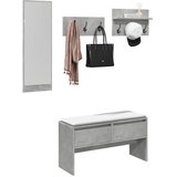 The Living Store 4-dijelni set za hodnik siva boja betona od konstruiranog drva | shoptok.hr