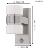 Eglo atollari spoljna zidna lampa/2, led, 2x6w, alu /bela | Eponuda.com