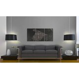  Slika - Map of Spain on the blackboard - triptich 60x30 | shoptok.hr