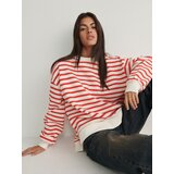 Reserved oversize črtast pulover - večbarvno | Shoptok.si