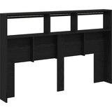 Ormarić za uzglavlje LED boja crni hrasta 160x17x102 cm | shoptok.hr
