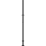 vidaXL Vrtna vrata črna 105x180 cm Oblikovanje jeklene sledi | Shoptok.si