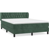 The Living Store Box spring postelja z vzmetnico temno zelen 140x190 cm žamet - Box Spring Postelja, (21490558) | Shoptok.si