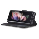 Onasi Wallet denarnica usnjena preklopna torbica Samsung Galaxy Z Fold 6 - črna | Shoptok.si