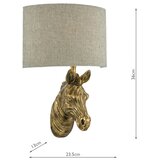  DarLighting ABB0735 - Zidna lampa ABBY 1xE14/40W/230V lanena/zlatna | Eponuda.com