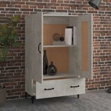  Visoka omarica betonsko siva 70x31x115 cm konstruiran les, (20654346) | Shoptok.si