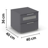 Modern Living Nočna Omarica Mars, Siva | Shoptok.si