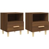 Furnova Nočna omarica 2 kosa rjavi hrast 40x35x47 cm, (21926571) | Shoptok.si