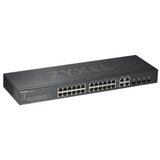 Zyxel GS1920-24v2, 28-vratni pametno upravljan switch (omrežni preklopnik) z 24x Gigabit bakrenimi vrati in 4x Gigabit vrati dvojne namene. | Shoptok.si