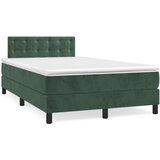 The Living Store Box spring postelja z vzmetnico temno zelena 120x200 cm žamet - Box Spring Postelja, (21492118) | Shoptok.si
