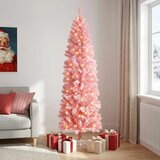  Umjetno vitko božićno drvce 180 cm 300 LED lampica Topla bijela - 180 cm s LED svjetlima | shoptok.hr