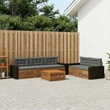  Set vanjskih sofa 6 kom. Prirodna i antracit | shoptok.hr