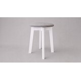  Tabure KUBE, prečnik 36 cm, bela/siva | Eponuda.com