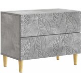  Noćni ormarić Betonska siva 62 x 34,5 x 48 cm Konstruirano drvo | shoptok.hr