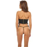  Bombshell - komplet leopard steznik in tangice (črna) | Shoptok.si