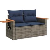  5-dijelni set vrtnih sofa od poliratana s jastucima sivi | shoptok.hr
