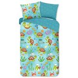 Good Morning Plava pamučna dječja posteljina za krevet za jednu osobu/za produženi krevet 140x220 cm Turtles – | shoptok.hr