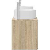  Set ormarića za kupaonicu 3 kom. Hrast sonoma Smeđa 49,5 x 44,5 x 65,5 cm | Shoptok.si