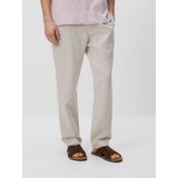 Reserved Chino regular hlače s mješavinom lana - bež | shoptok.hr