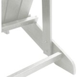 vidaXL Adirondack stolica s osloncem za noge Bijela HDPE | shoptok.hr