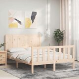  Kreveta s uzglavljem 4FT mali bračni od masivnog drva | shoptok.hr