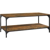 Maison Chic Klubska mizica - kavna mizica - Nizka mizica dimljeni hrast 80x50x40 cm inženirski les, (21754164) | Shoptok.si