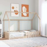 vidaXL Okvir kreveta za dječju kućicu 90 x 200 cm od masivne borovine | shoptok.hr