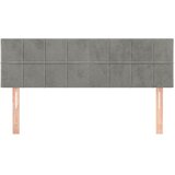  Uzglavlja svjetlosiva 144x5x78/88 cm baršunasta | shoptok.hr