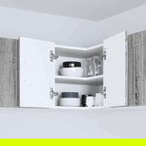 vidaXL Stenska kuhinjska omarica s polico Siva Sonoma 57 x 57 x 40 cm | Shoptok.si