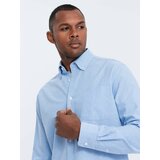 Ombre Oxford REGULAR men's fabric shirt - blue Cene