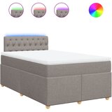  Krevet s oprugama i madracem smeđesivi 120 x 190 cm od tkanine | shoptok.hr