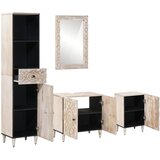  Set namještaja za kupaonicu 4 pcs Bijelo Čvrsto drvo manga | shoptok.hr