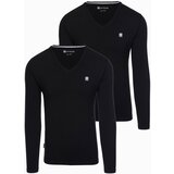 Ombre Men's V-NECK longsleeve set - mix 2 | Shoptok.si