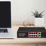  Lan switch poe mrežno stikalo 10 port razdelilnik do 100 mb/s uplink | shoptok.hr