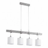 Brilagi LED luster na sajli NUBILA 4xE27/60W/230V siva/bela | Eponuda.com