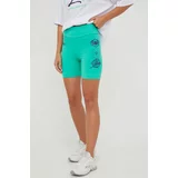 LaBellaMafia Kratke hlače za žene, boja: zelena, s tiskom, visoki struk