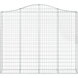  Lučne gabionske košare 4 kom 200x30x160/180cm pocinčano željezo | shoptok.hr