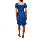 Gemre Lorinka Blue Ruched Mini Dress | shoptok.hr