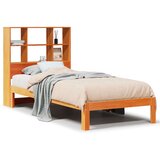 vidaXL Krevet s regalom za knjige bez madraca 90 x 190 cm od borovine Cijene