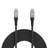 Gembird USB USB4 Gen 3×2 kabl 240W, 40 Gbps Type-C to Type-C Power Delivery (PD) charging & data cable, 1.5 m GEMBIRD CCBP-USB4-CMCM240-1.5M | Eponuda.ba