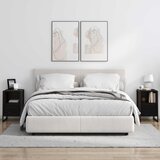  Noćni ormarić s ladicama 2 pcs Crni hrast 39,5 x 30 x 50 cm | Eponuda.com