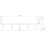 SIRO vješalica za vrata (d x v: 355 x 110 mm, broj kuka: 5 kom., kromirano) | shoptok.hr