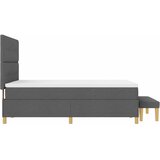  s opruga kutije Tamno siva 190 x 140 cm tkanina | shoptok.hr